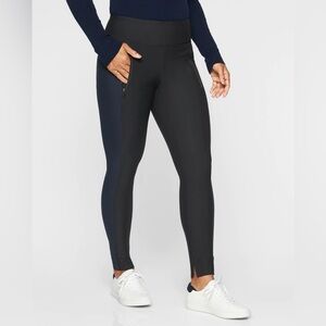 Athleta Stellar Black and Navy pants size small like new